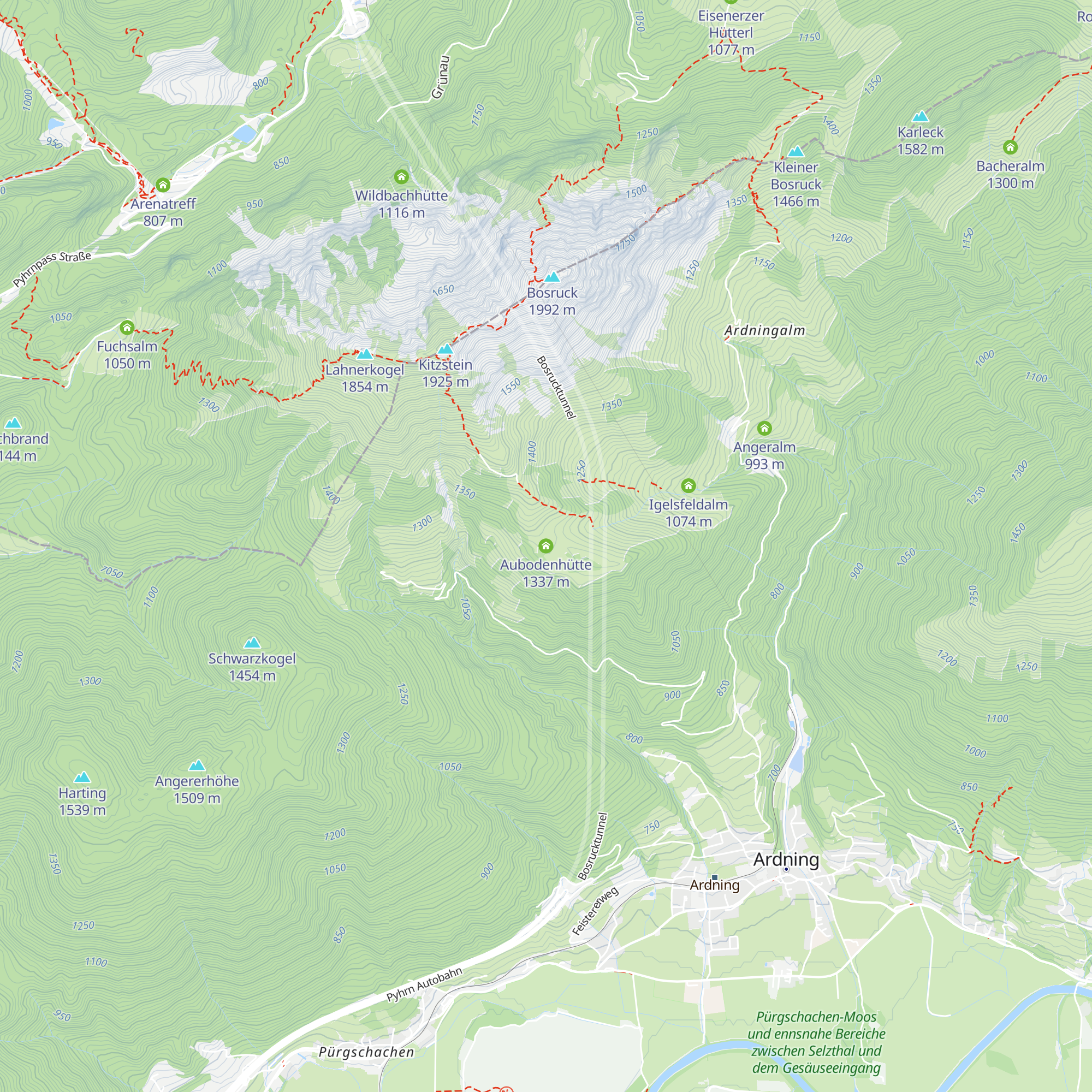 Aubodenhütte map