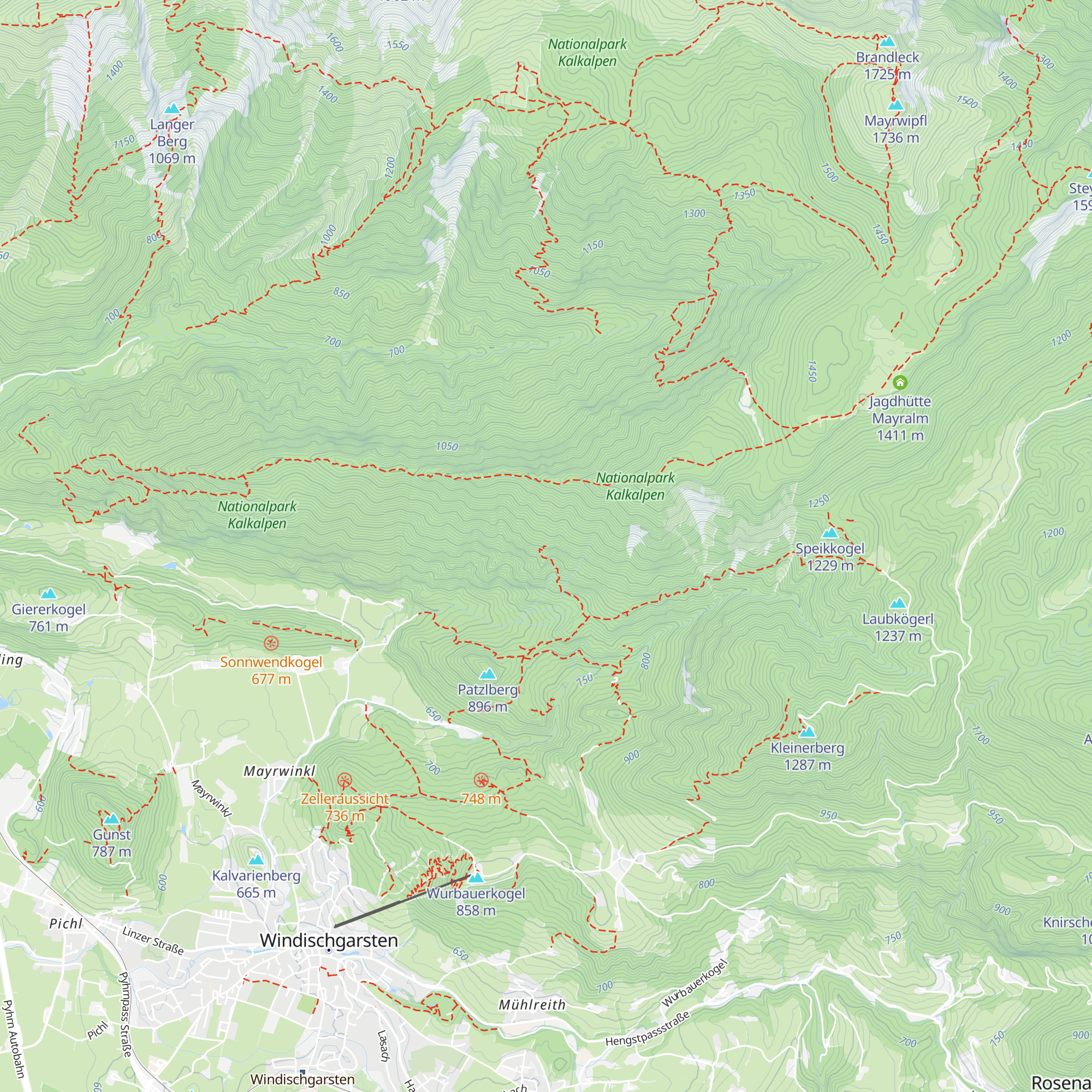 Schürhütte map