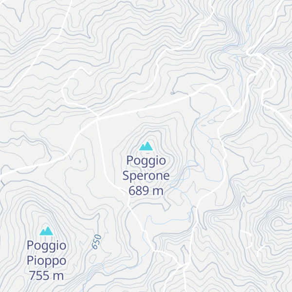Map of Poggio Sperone