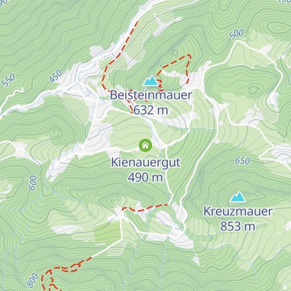 Map of Kienauergut