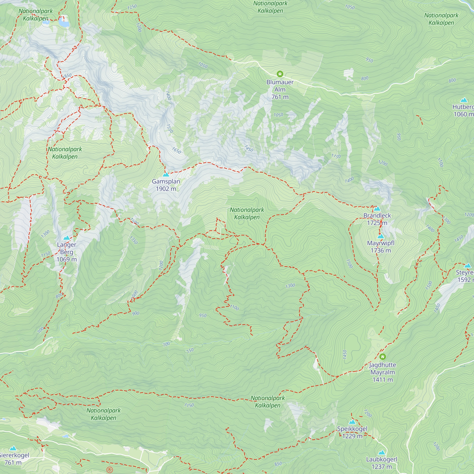 Giereralm map