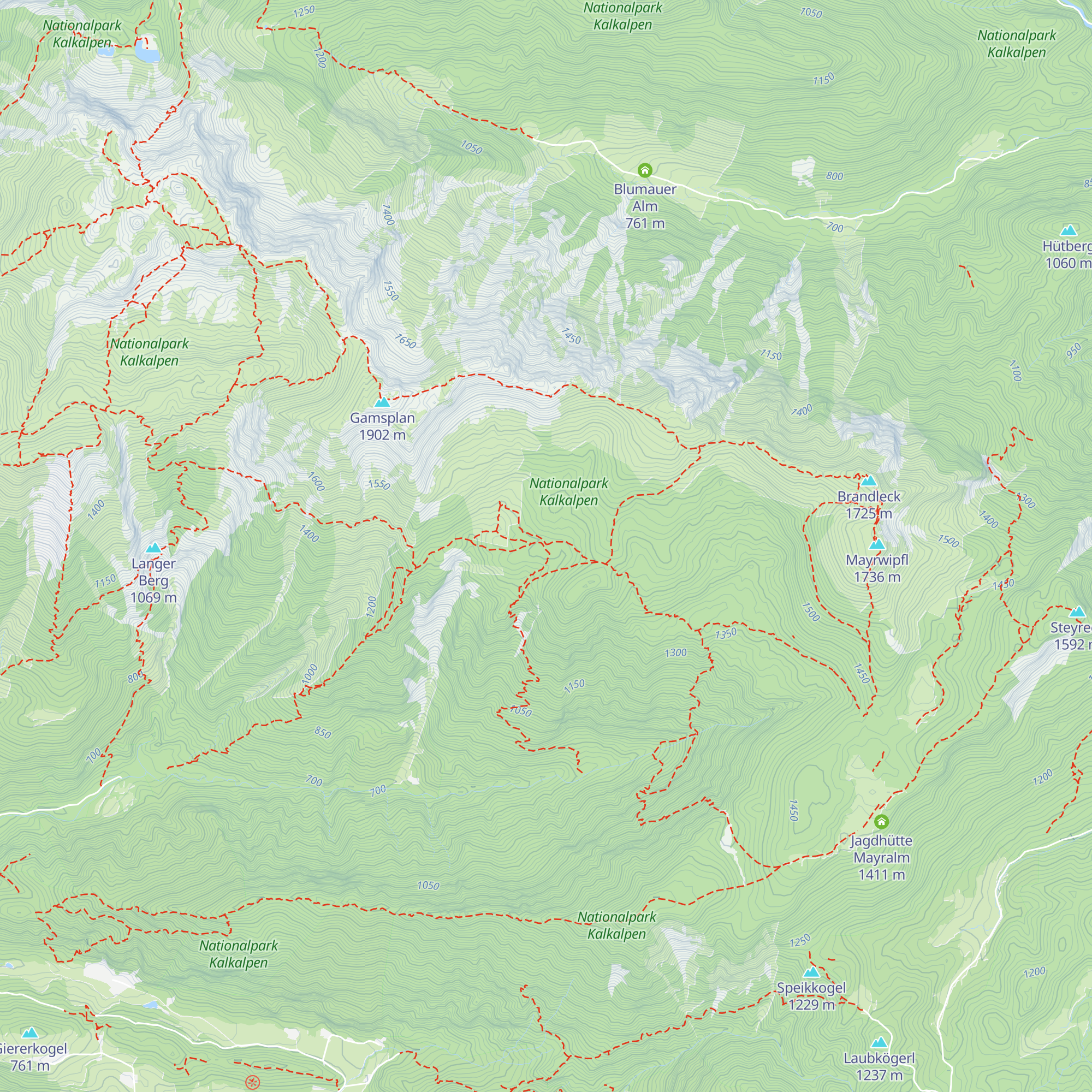 Giereralm map