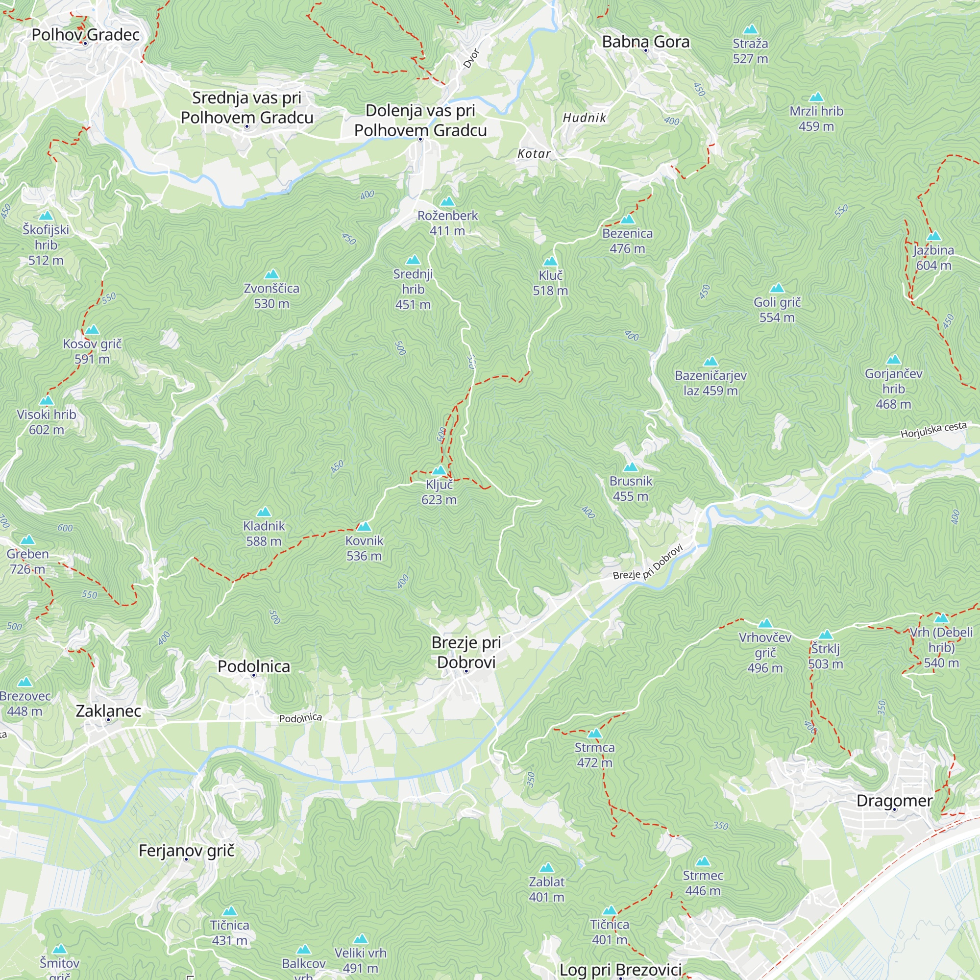 Partizanski dom na Ključu map