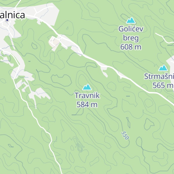 Map of Travnik