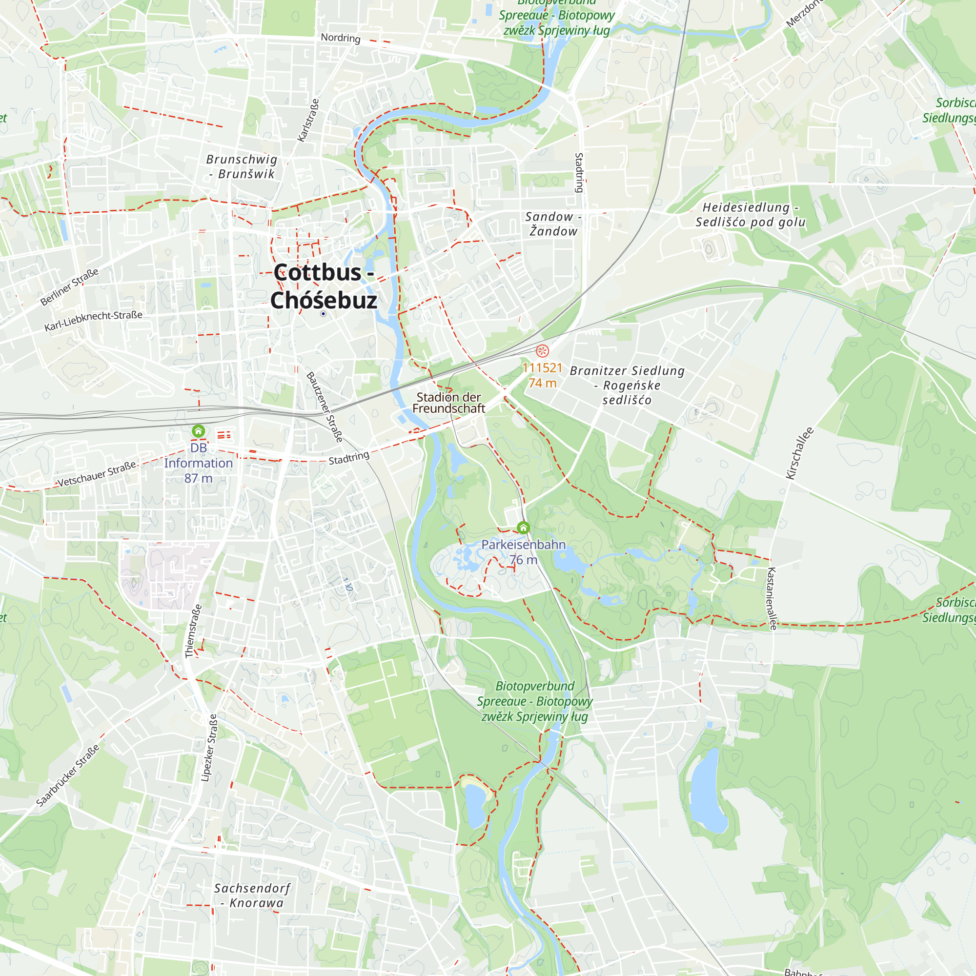 Wiesenparkhütte map