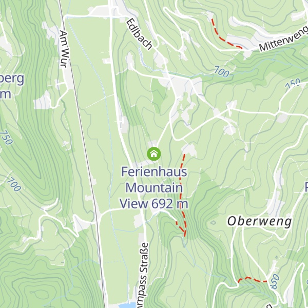 Map of Ferienhaus Mountain View