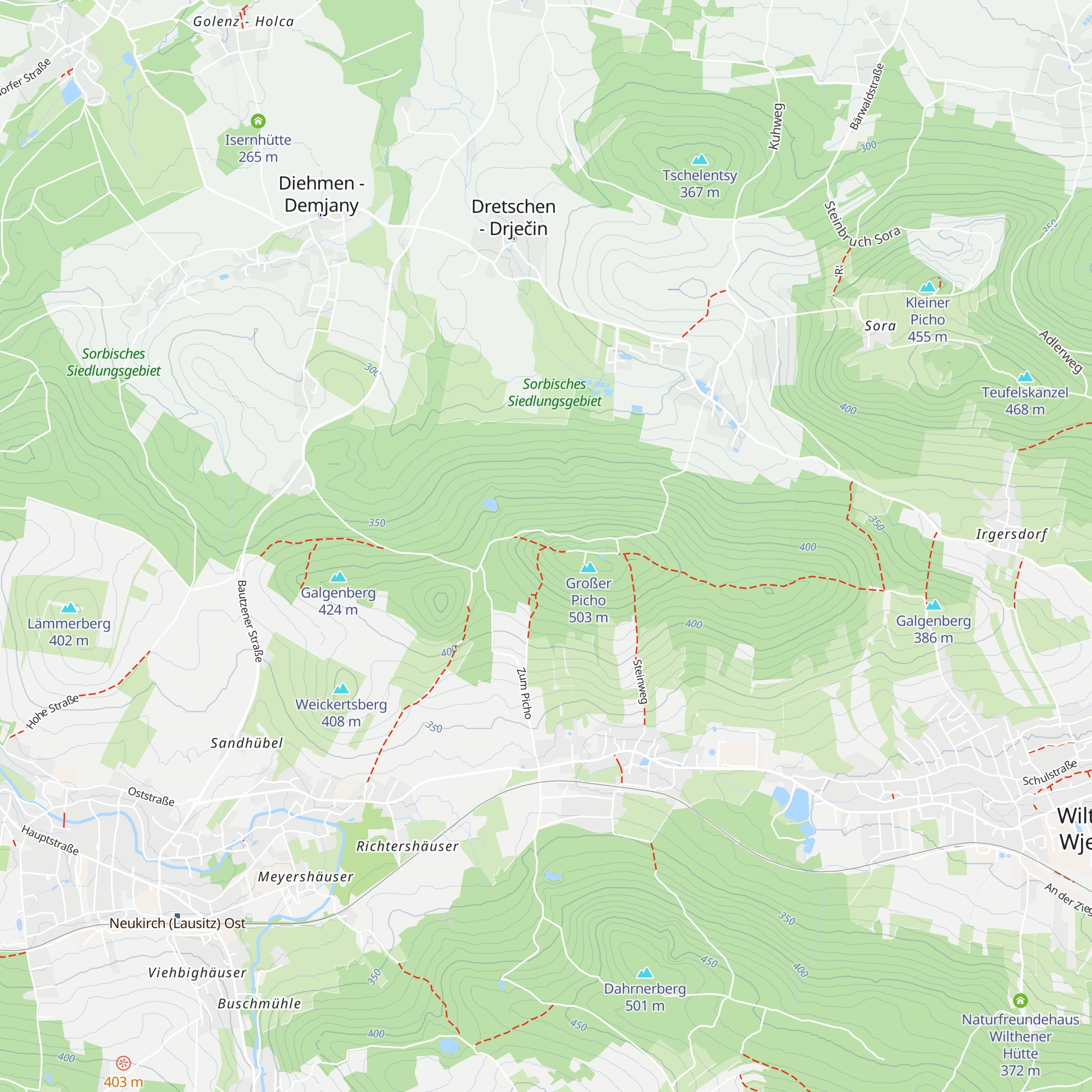 Franks Hütte map
