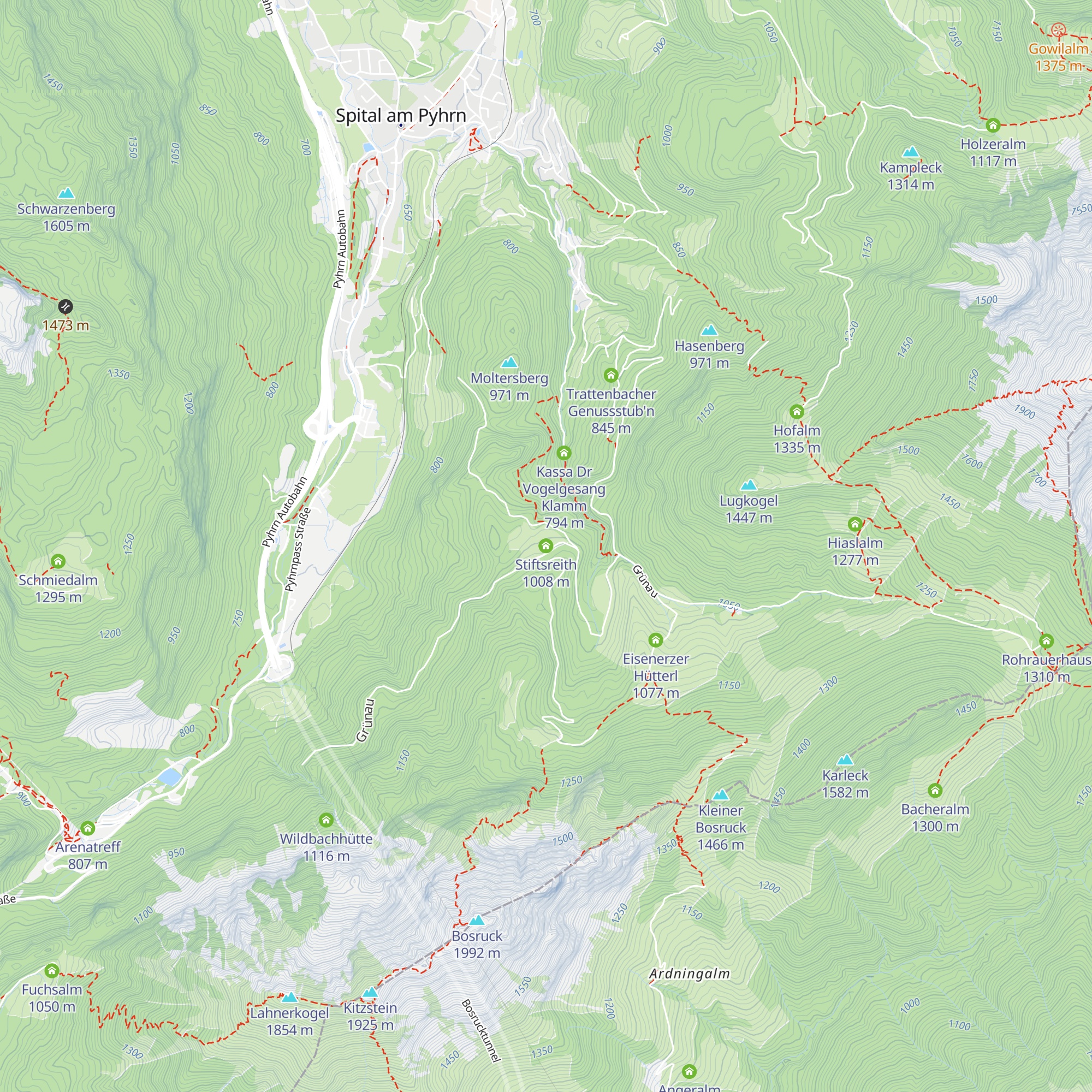 Stiftsreith map