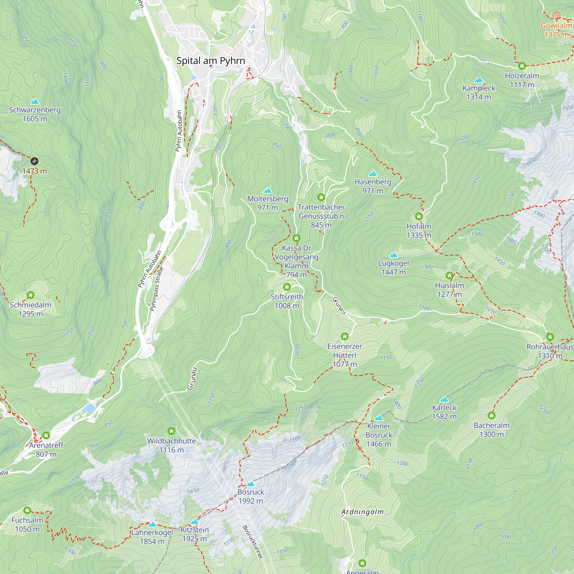 Stiftsreith map