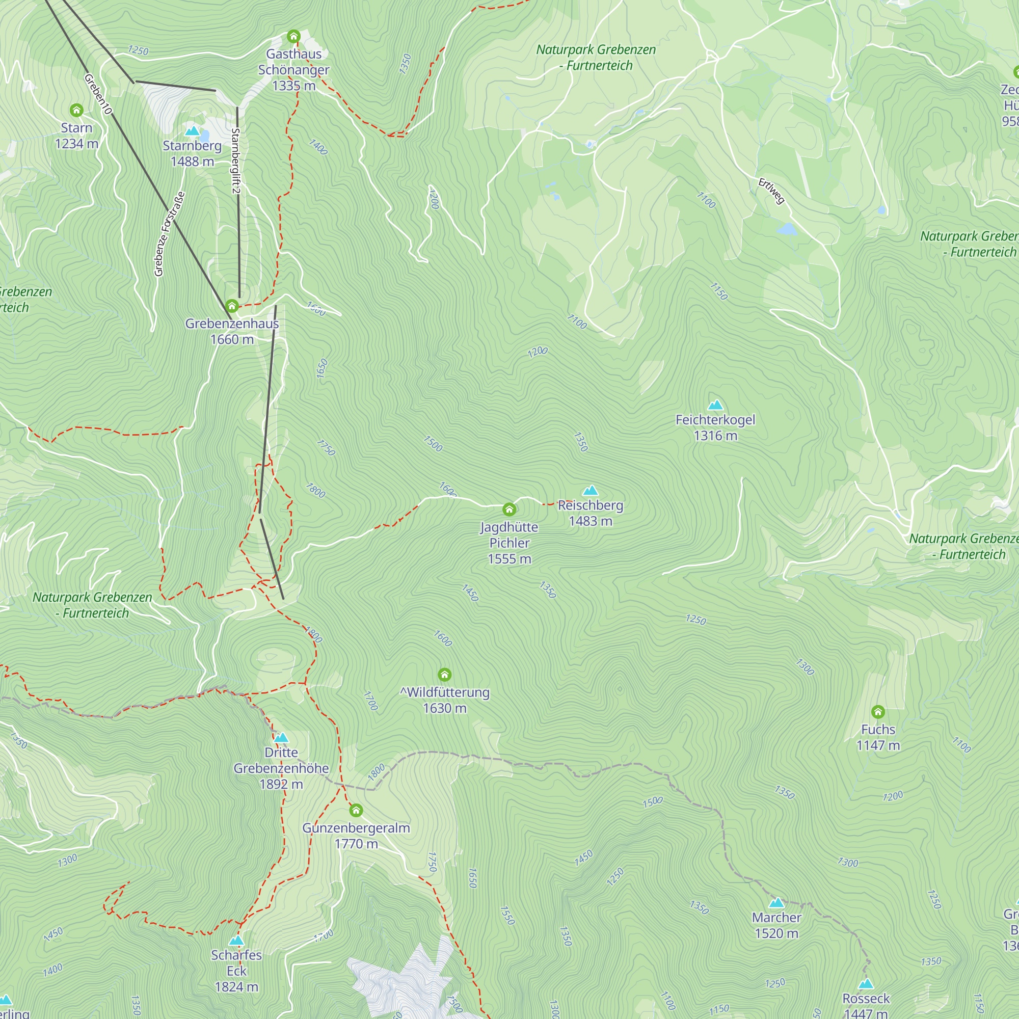 Jagdhütte Pichler map