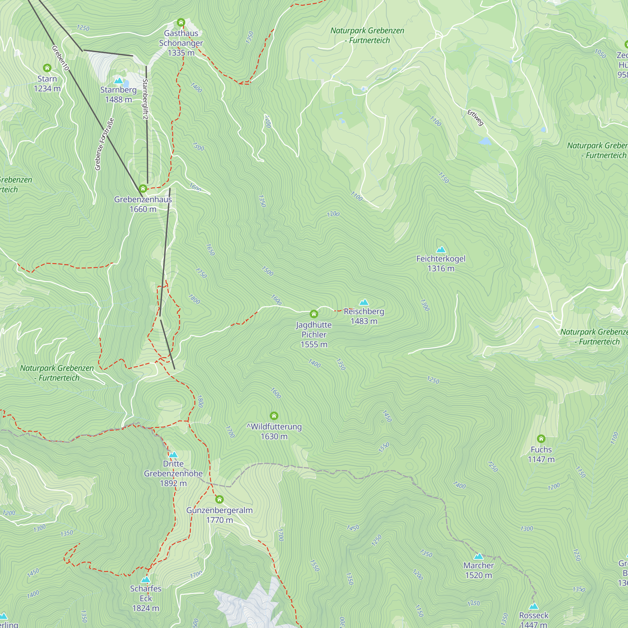 Jagdhütte Pichler map
