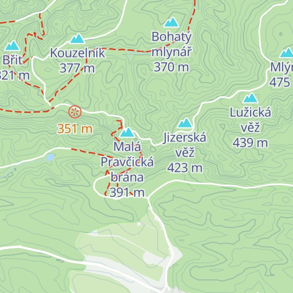 Map of Šaunštejn