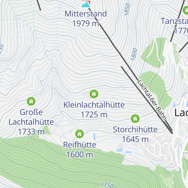 Map of Kleinlachtalhütte