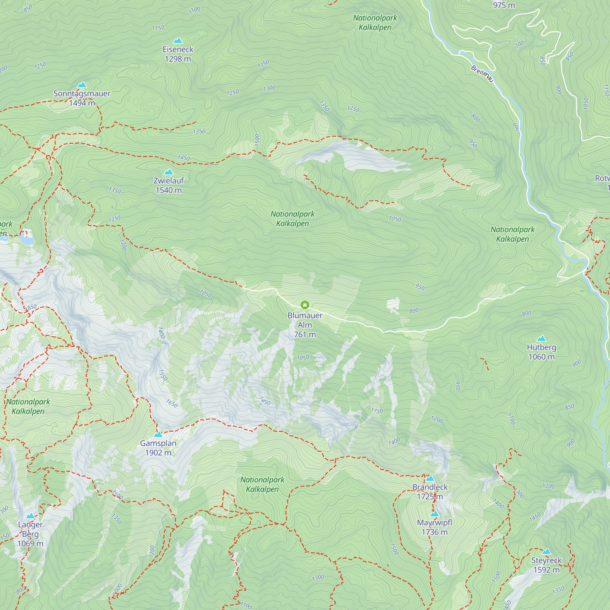 Blumauer Alm map
