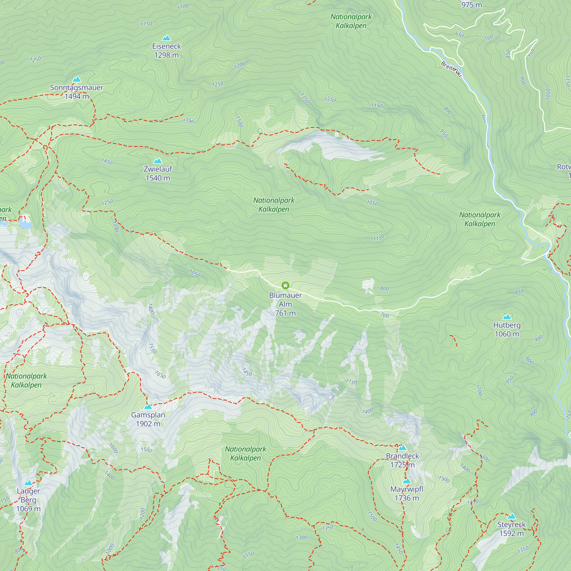 Blumauer Alm map