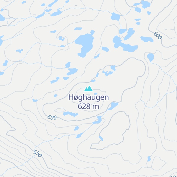Map of Høghaugen