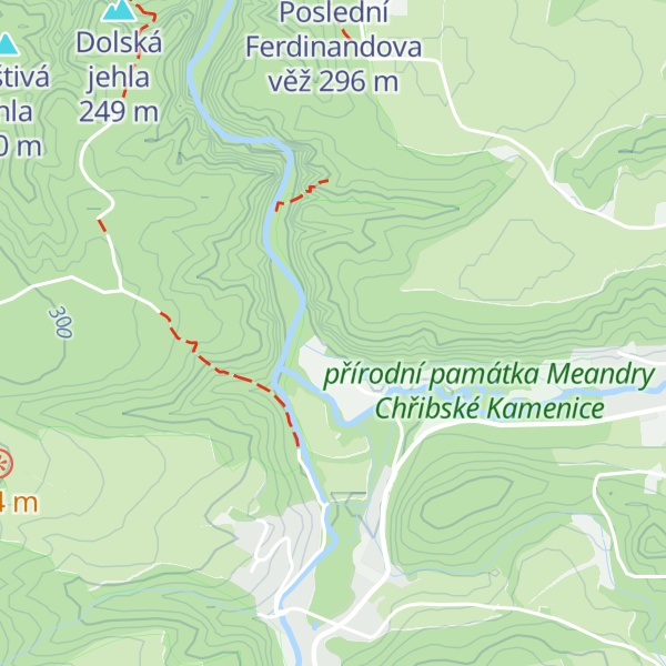 Map of Mlýnská stěna