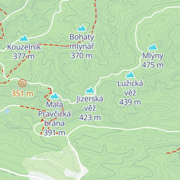Map of Jizerská věž