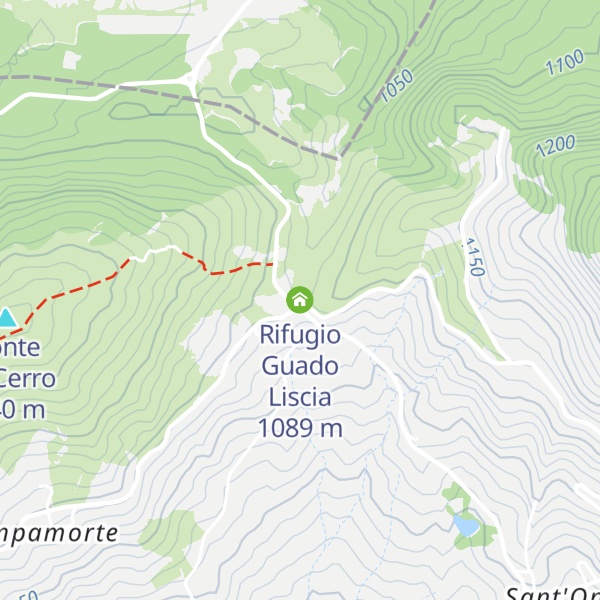 Map of Rifugio Guado Liscia