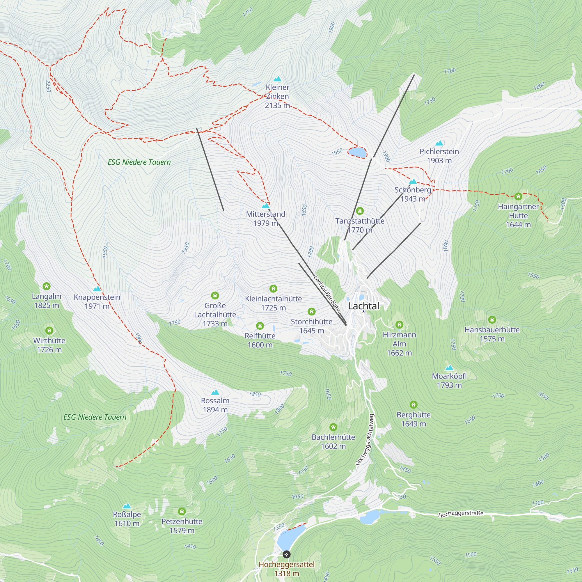 Merlhütte map