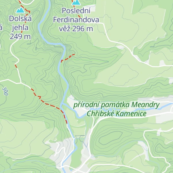 Map of Kamenická věž