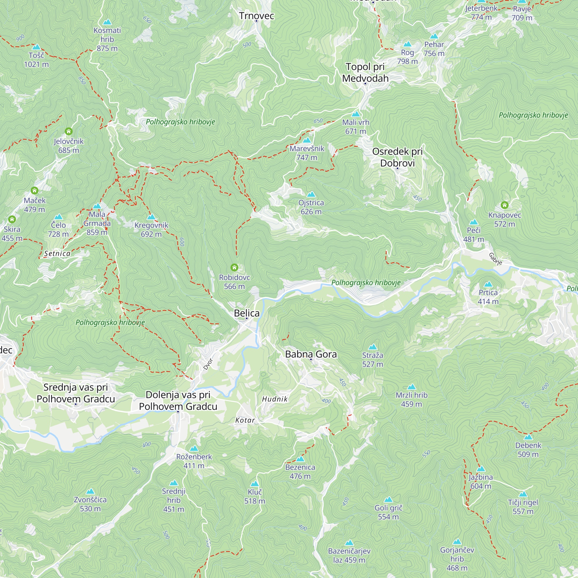 Hudopotnik map