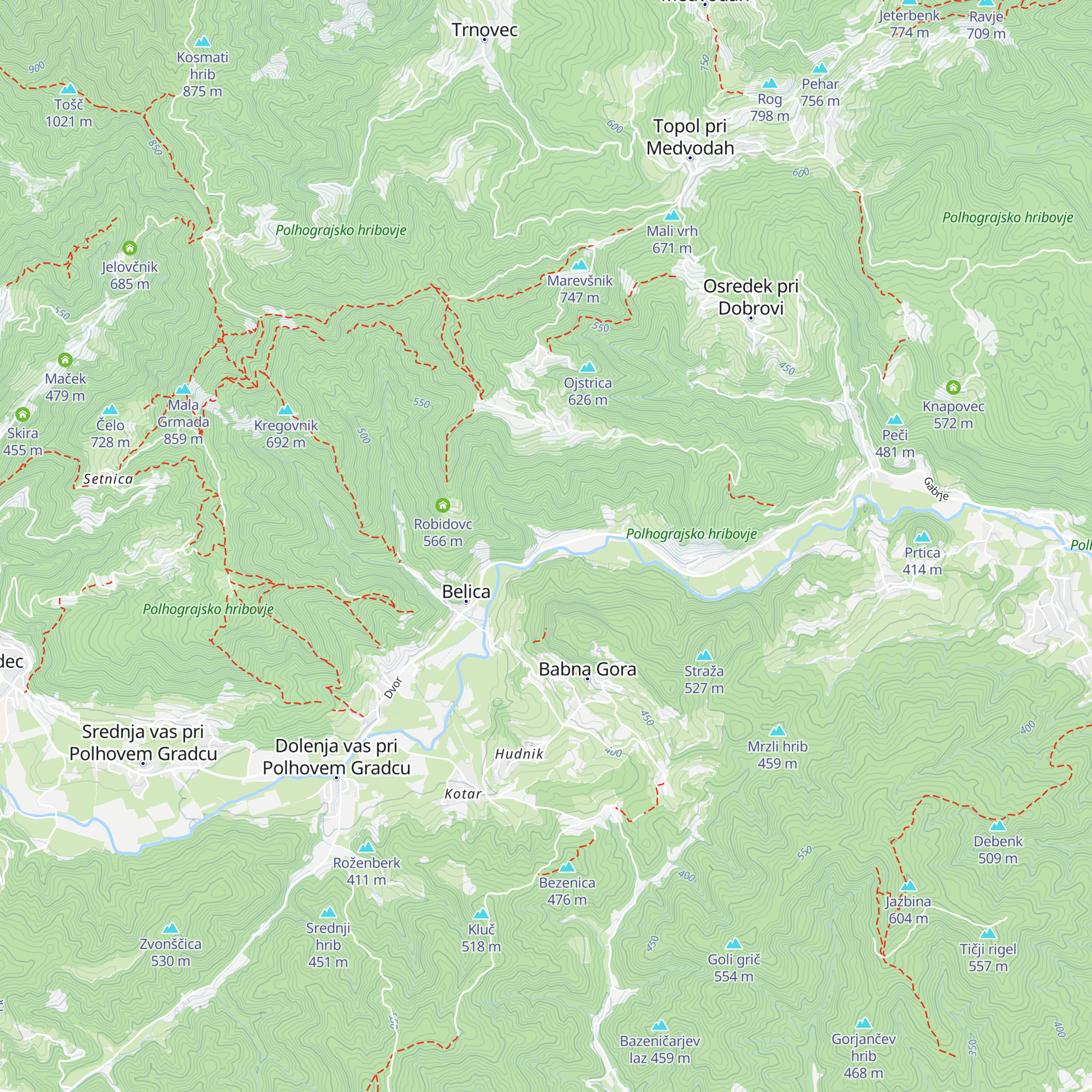 Hudopotnik map