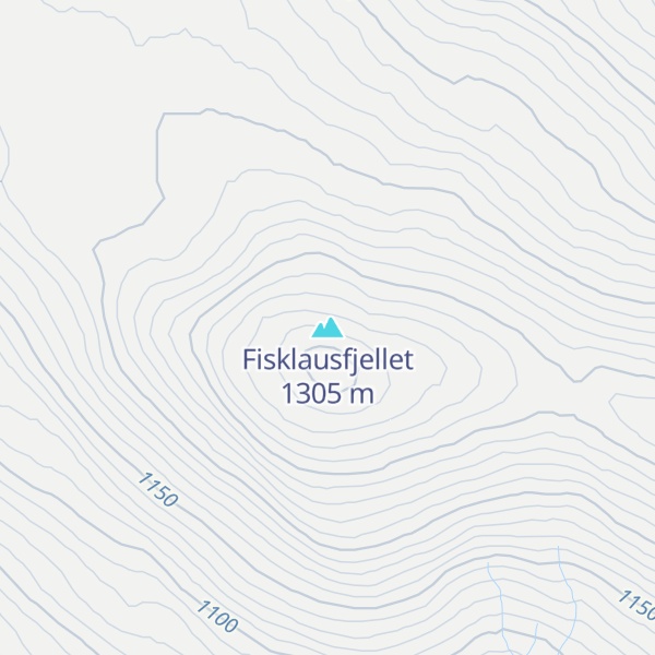 Map of Fisklausfjellet