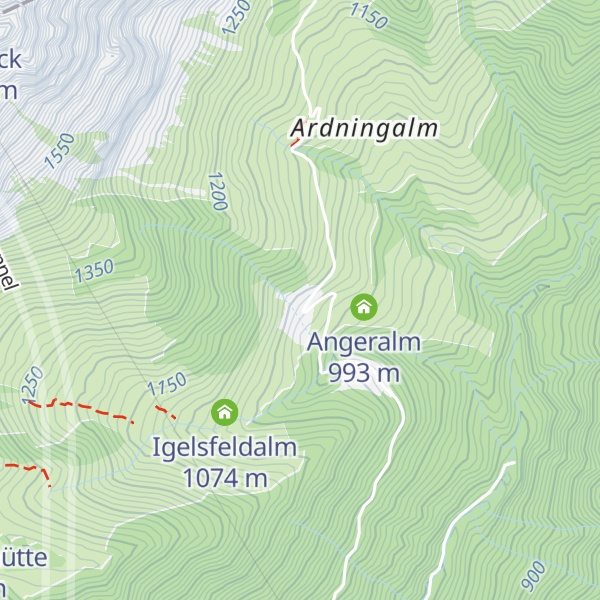 Map of Ardning Alm Hütte