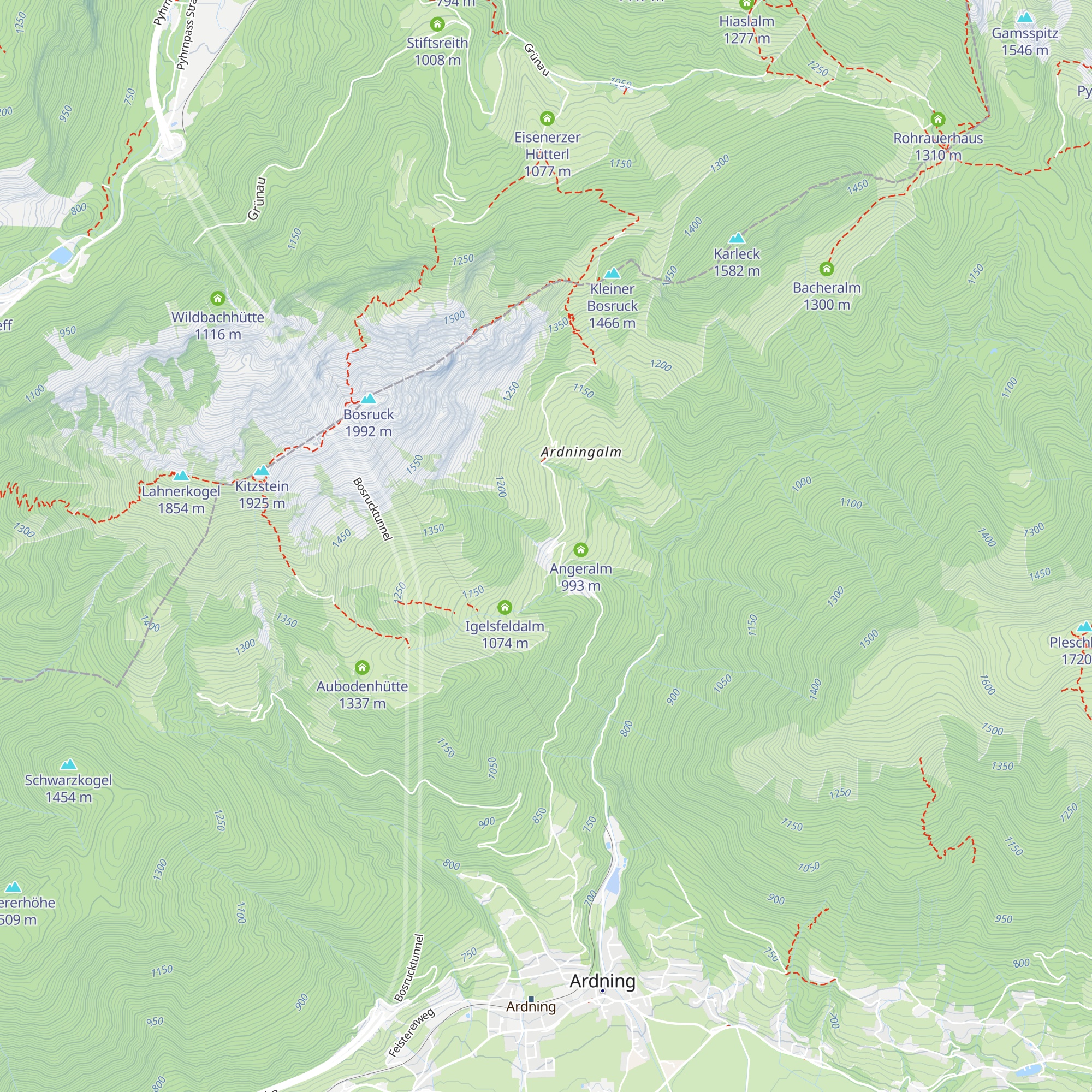 Ardning Alm Hütte map