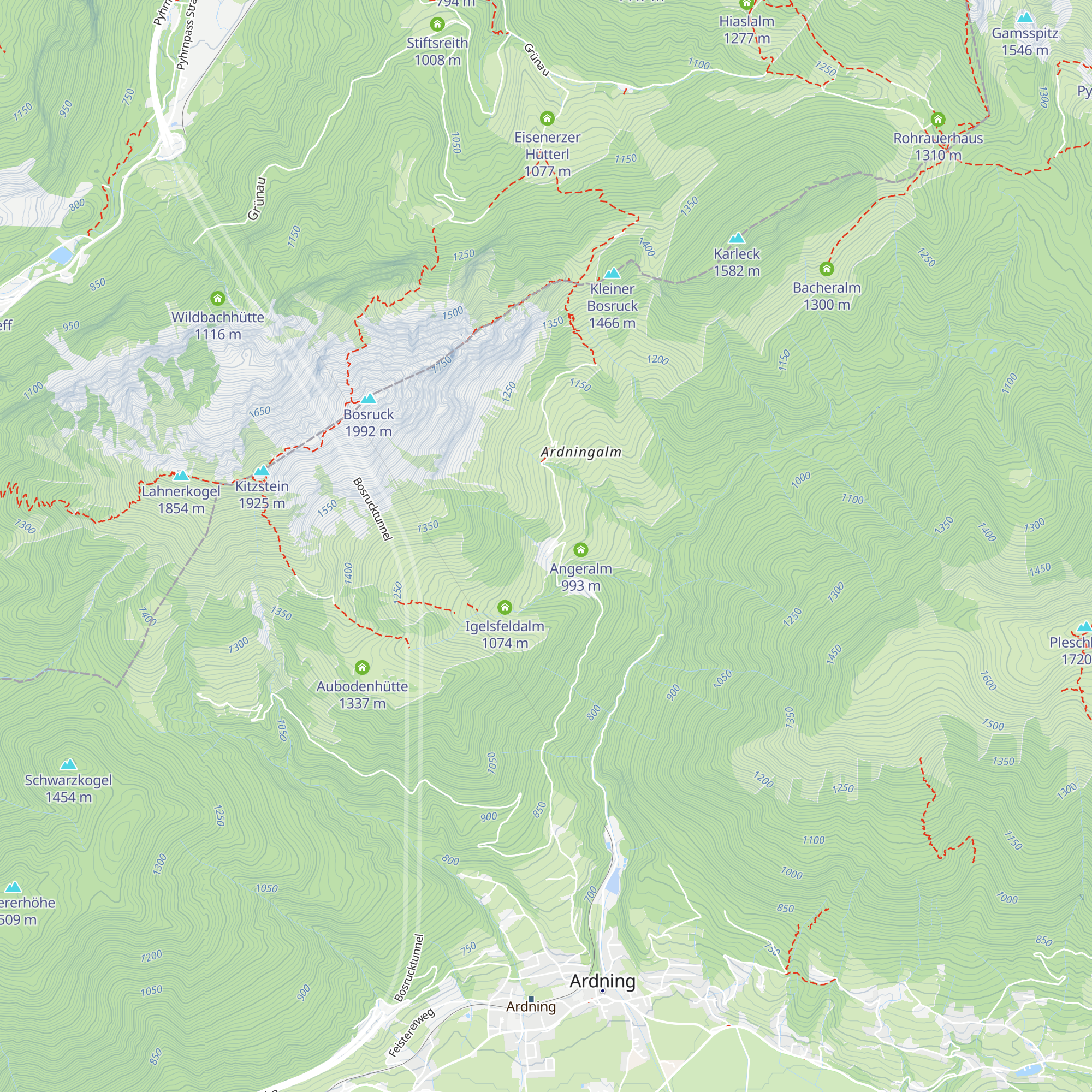 Ardning Alm Hütte map