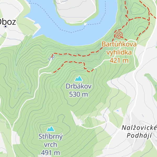 Map of Drbákov