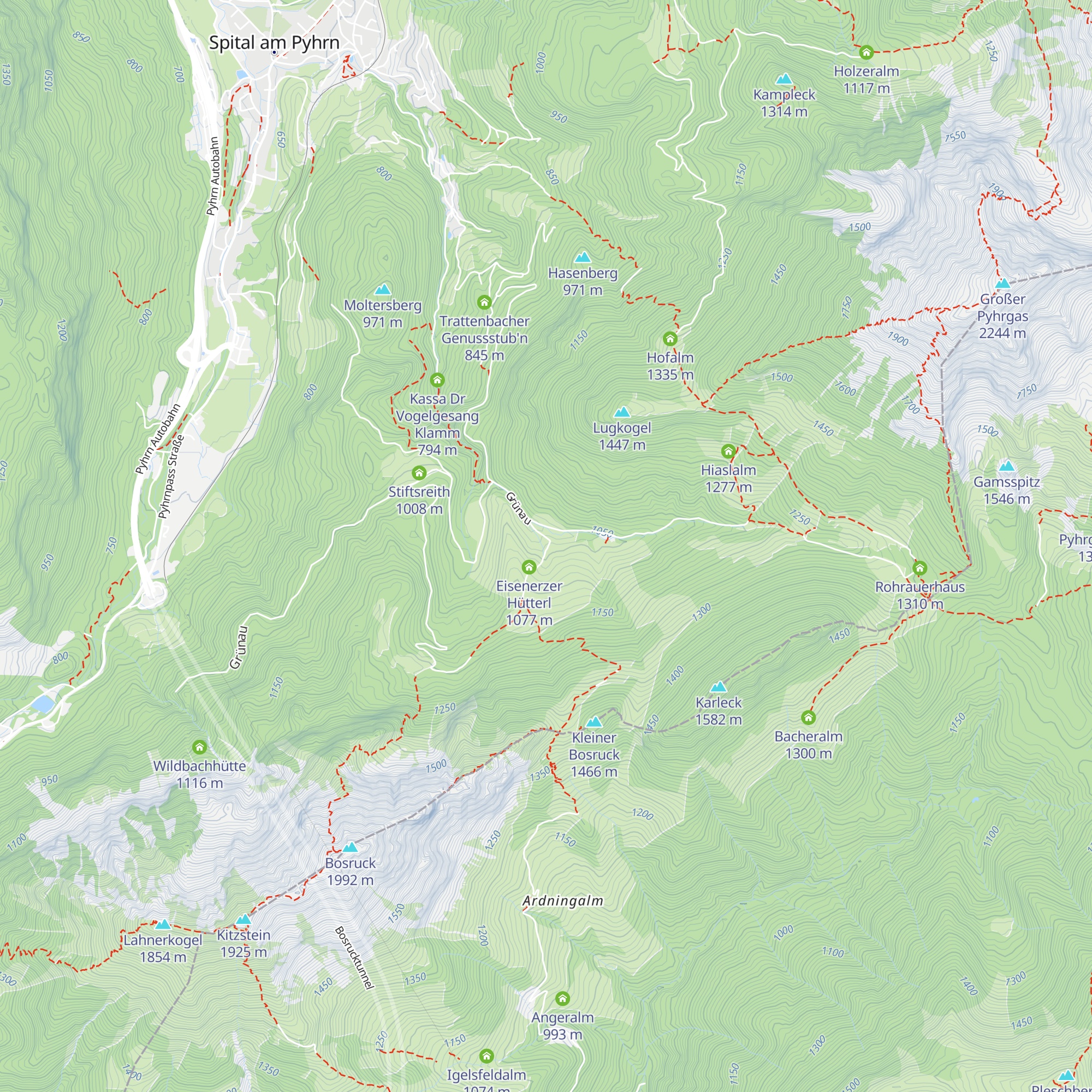 Ochsenwaldalm map