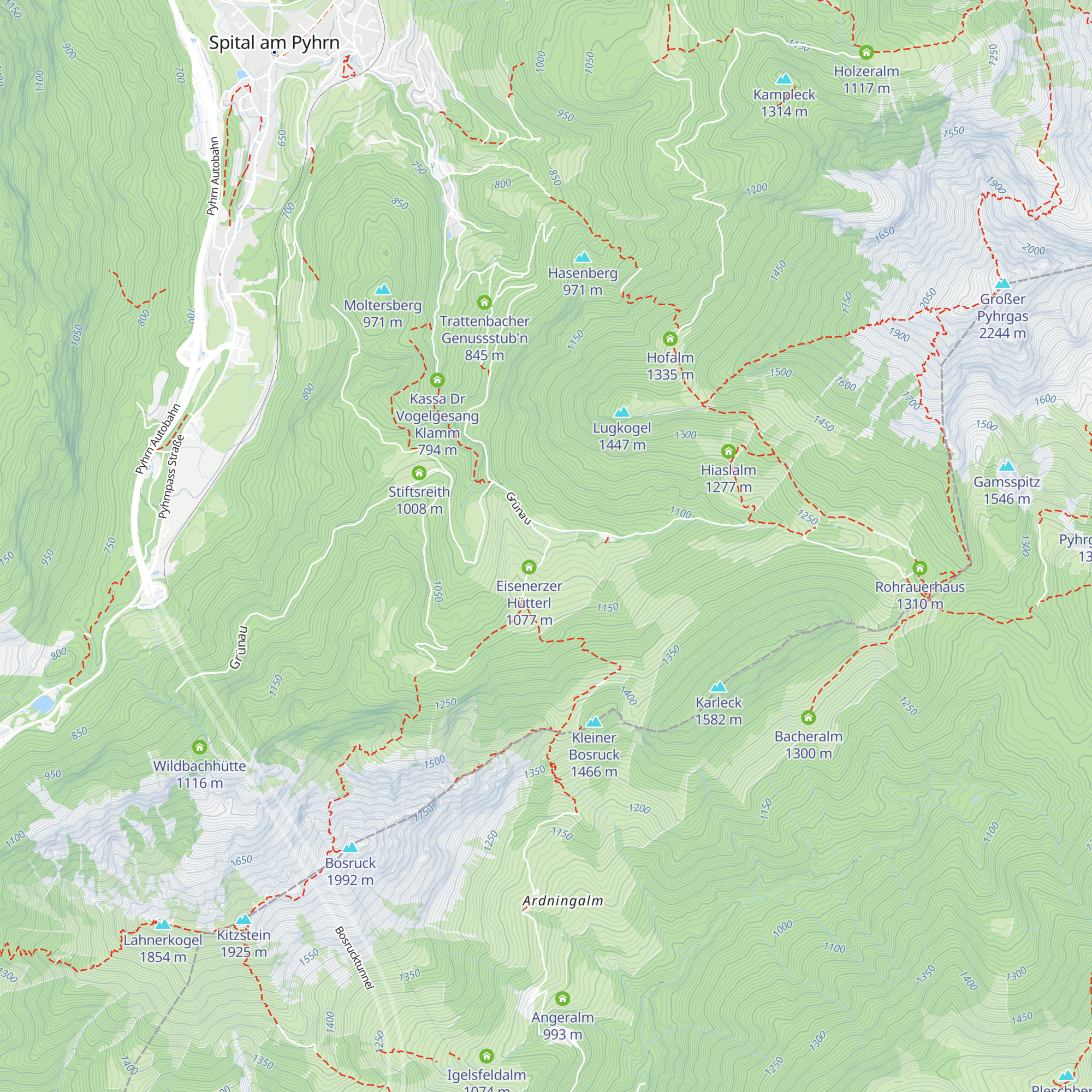 Ochsenwaldalm map