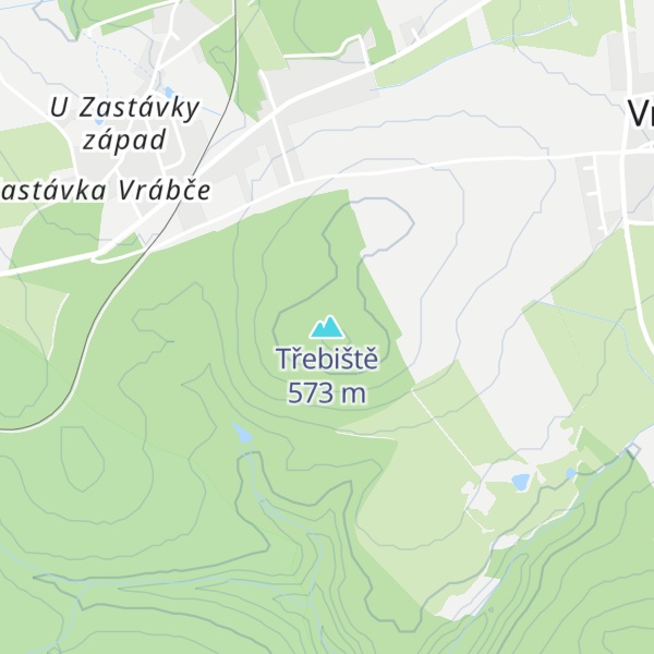 Map of Třebiště