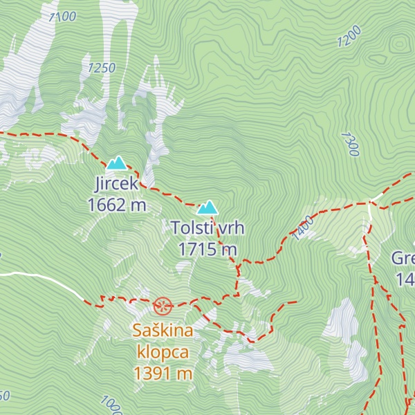Map of Tolsti vrh