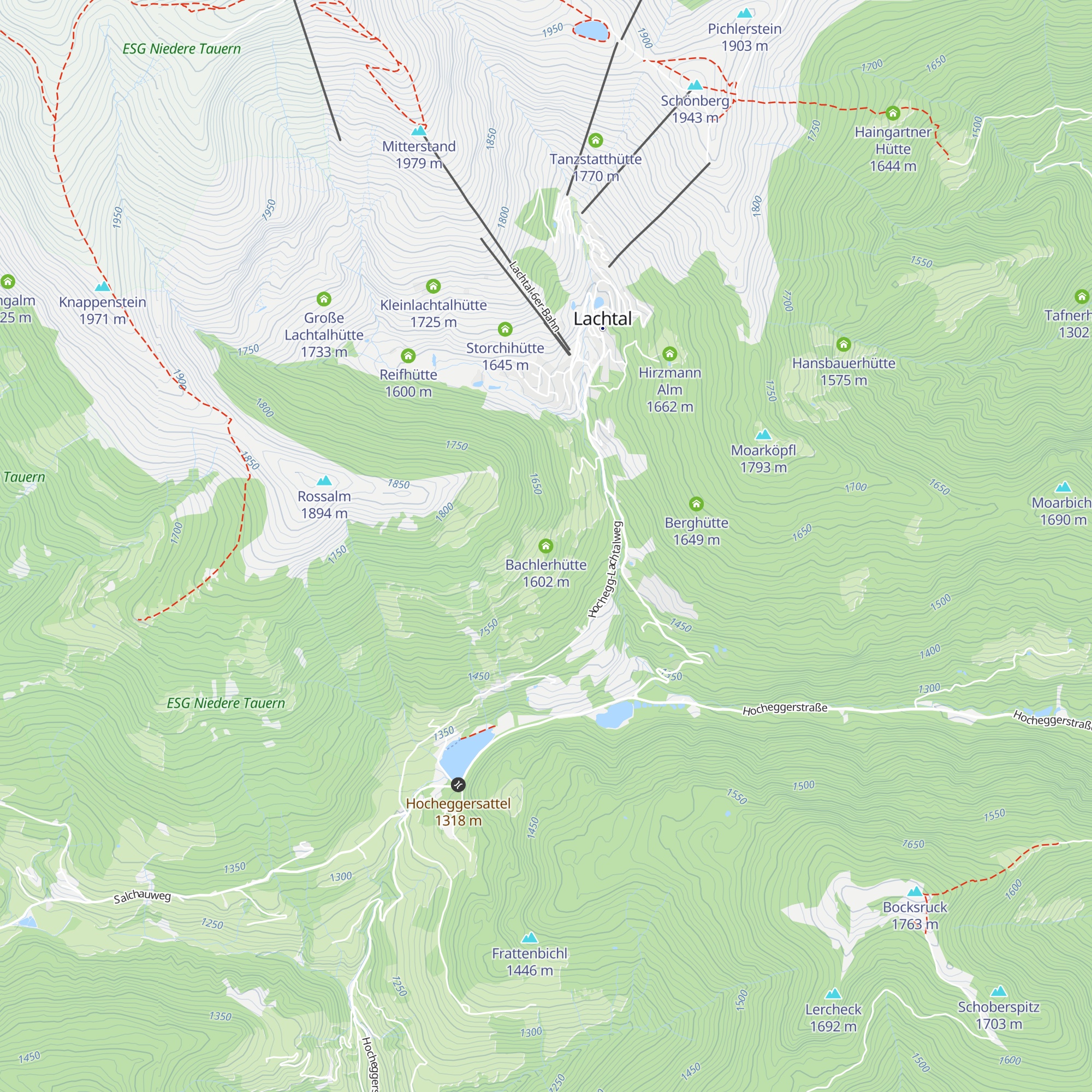 Bachlerhütte map