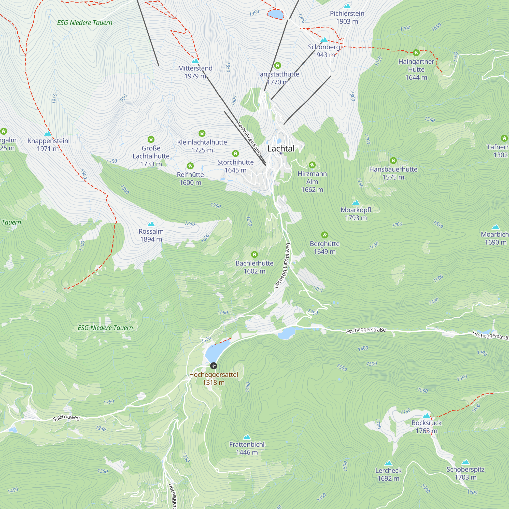 Bachlerhütte map