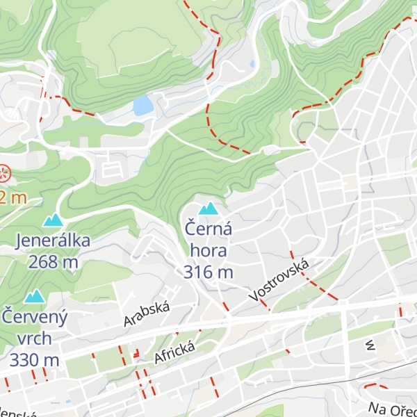 Map of Černá hora