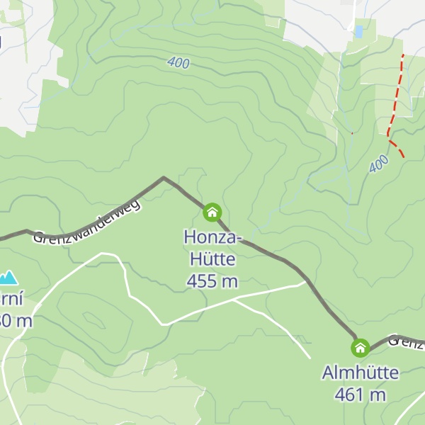 Map of Honza-Hütte