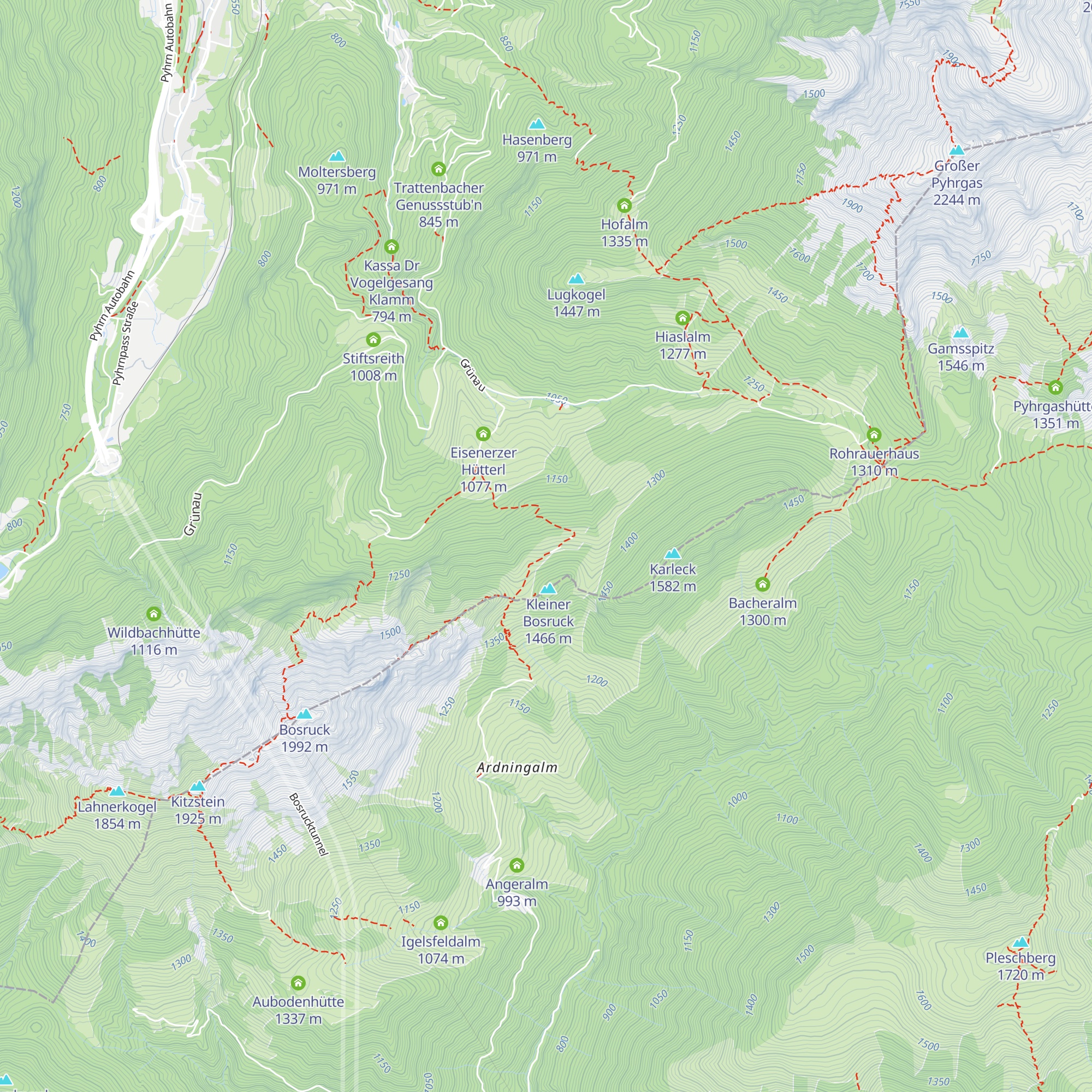 Arlingalm map