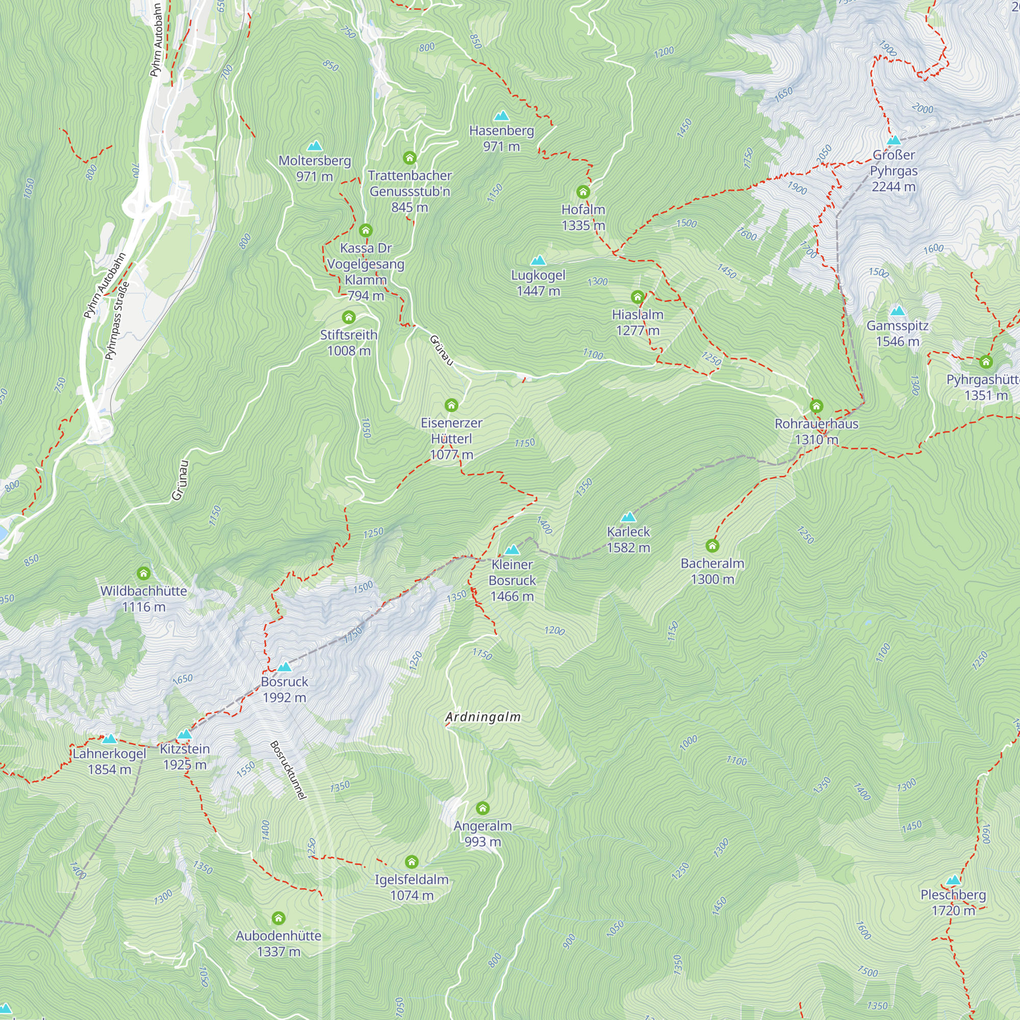 Arlingalm map