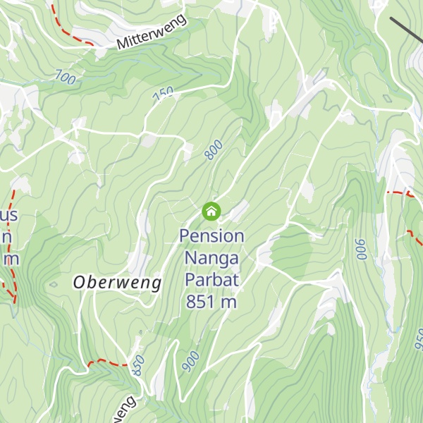 Map of Pension Nanga Parbat