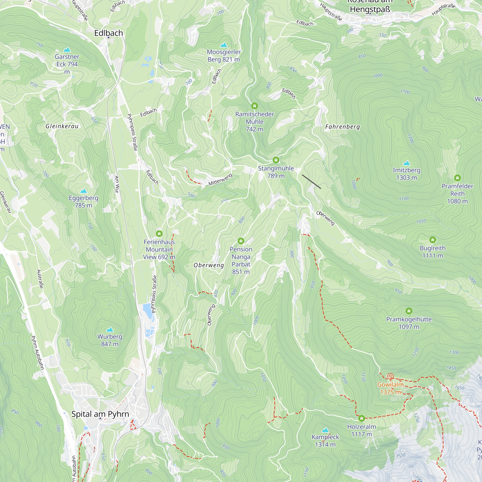Pension Nanga Parbat map