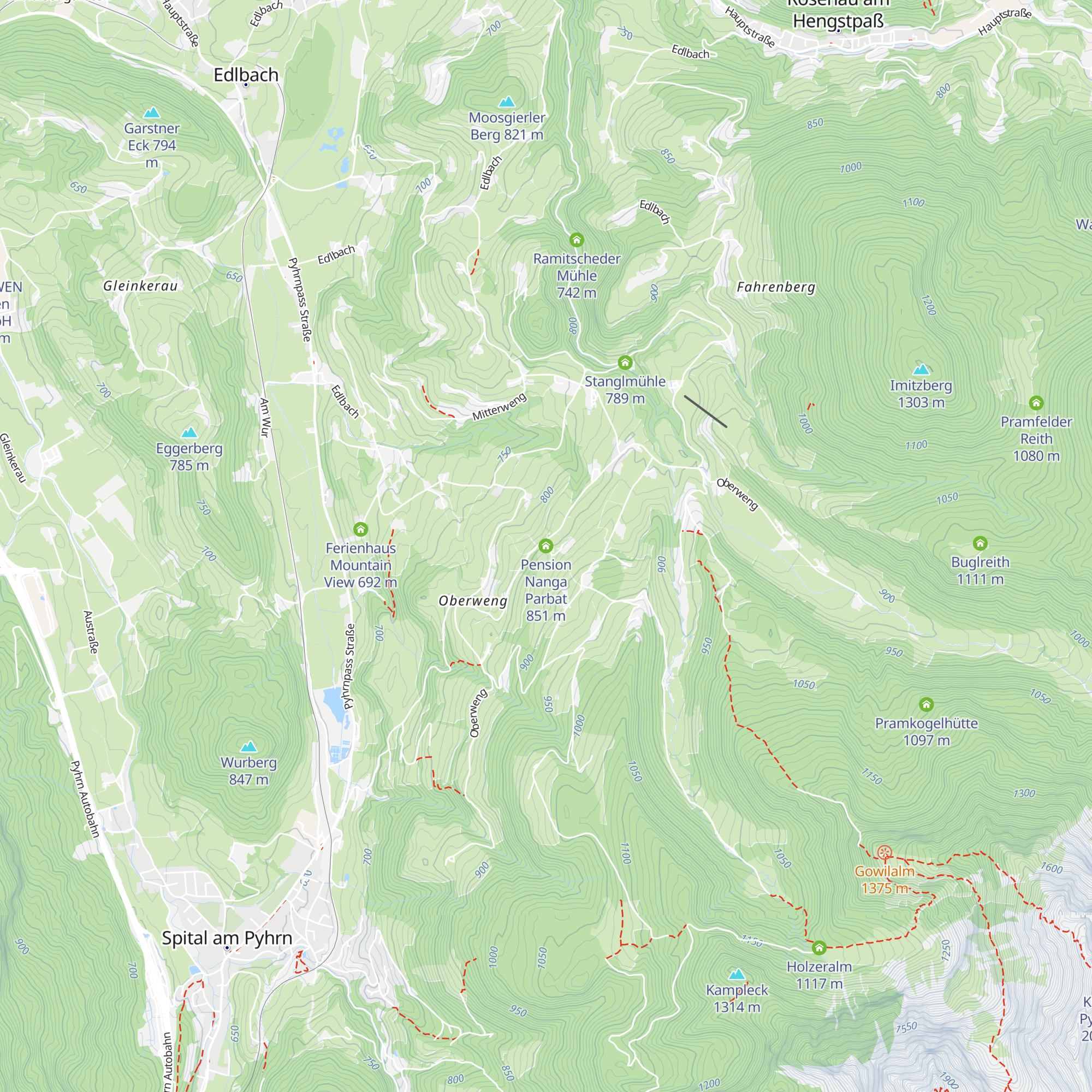 Pension Nanga Parbat map