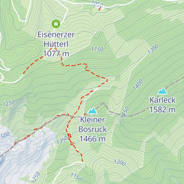 Map of Dr. Walter Höller Hütte