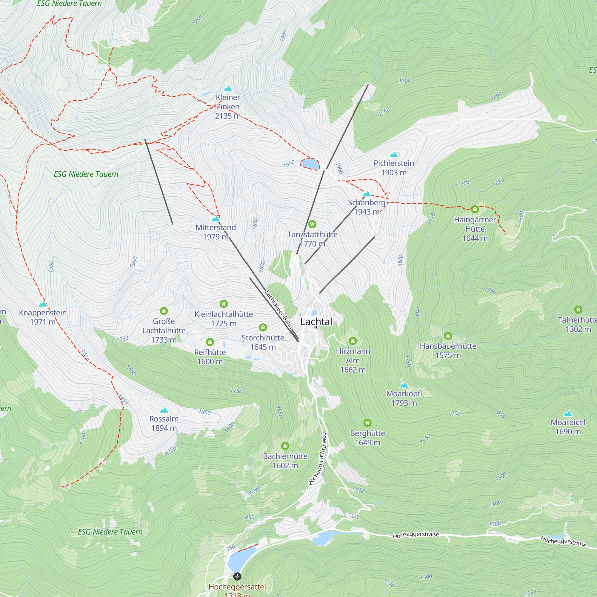Graßer Hütten map