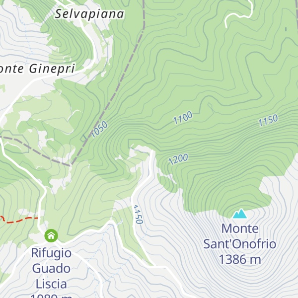 Map of Rifugio Forestale Montecastelbarone