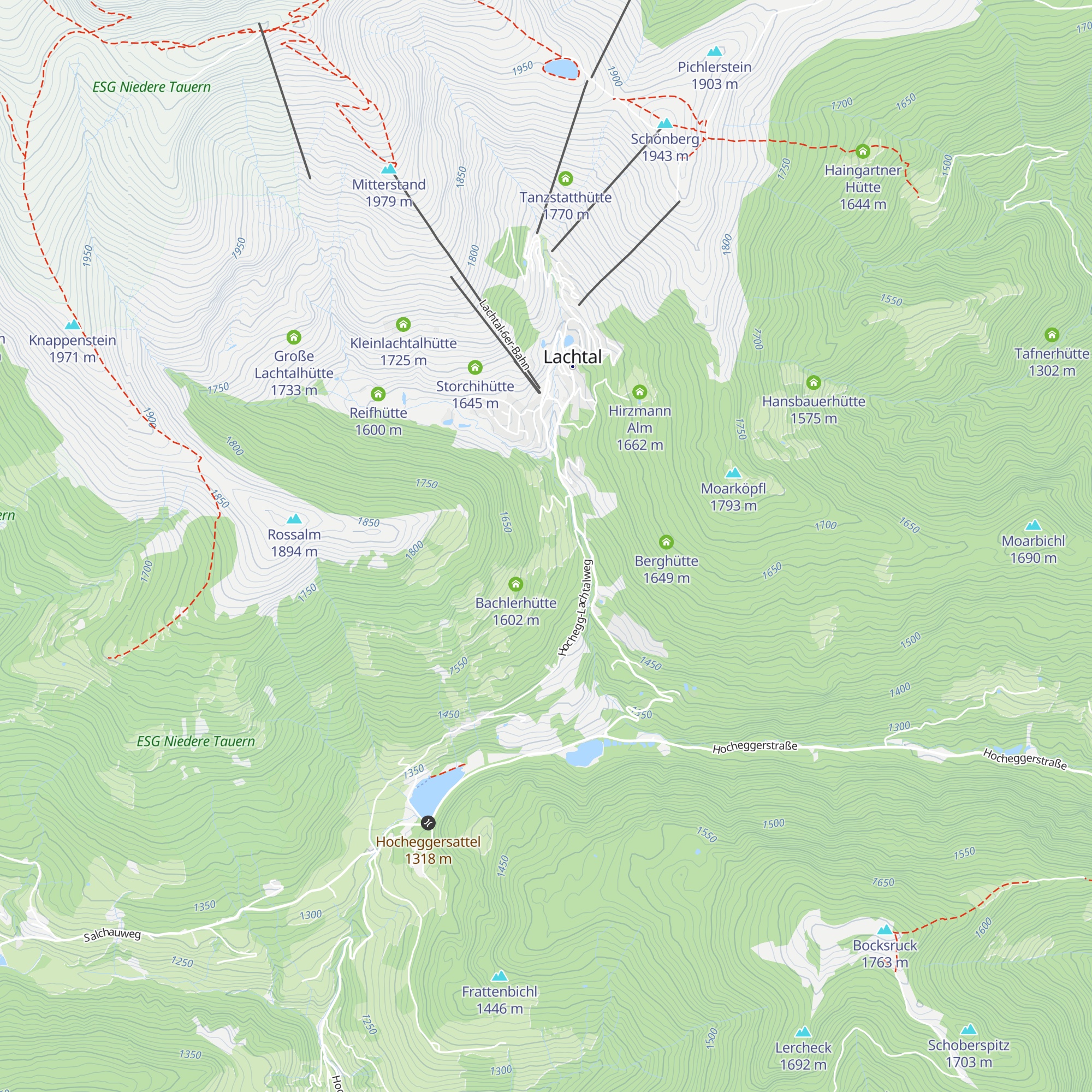Haag Hütte map
