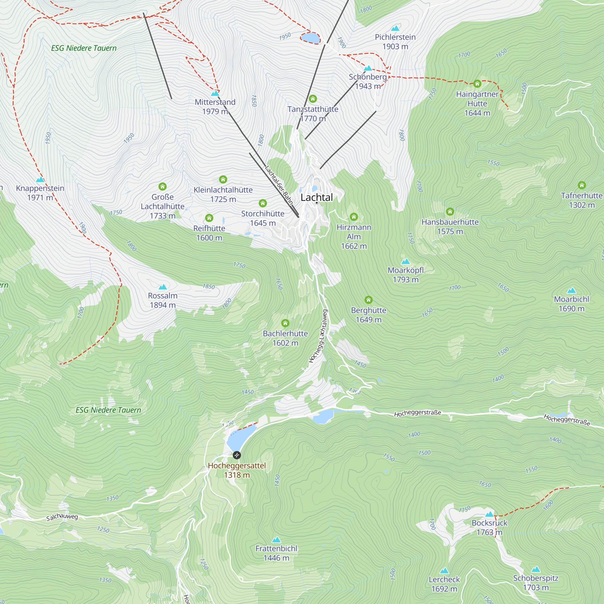 Haag Hütte map